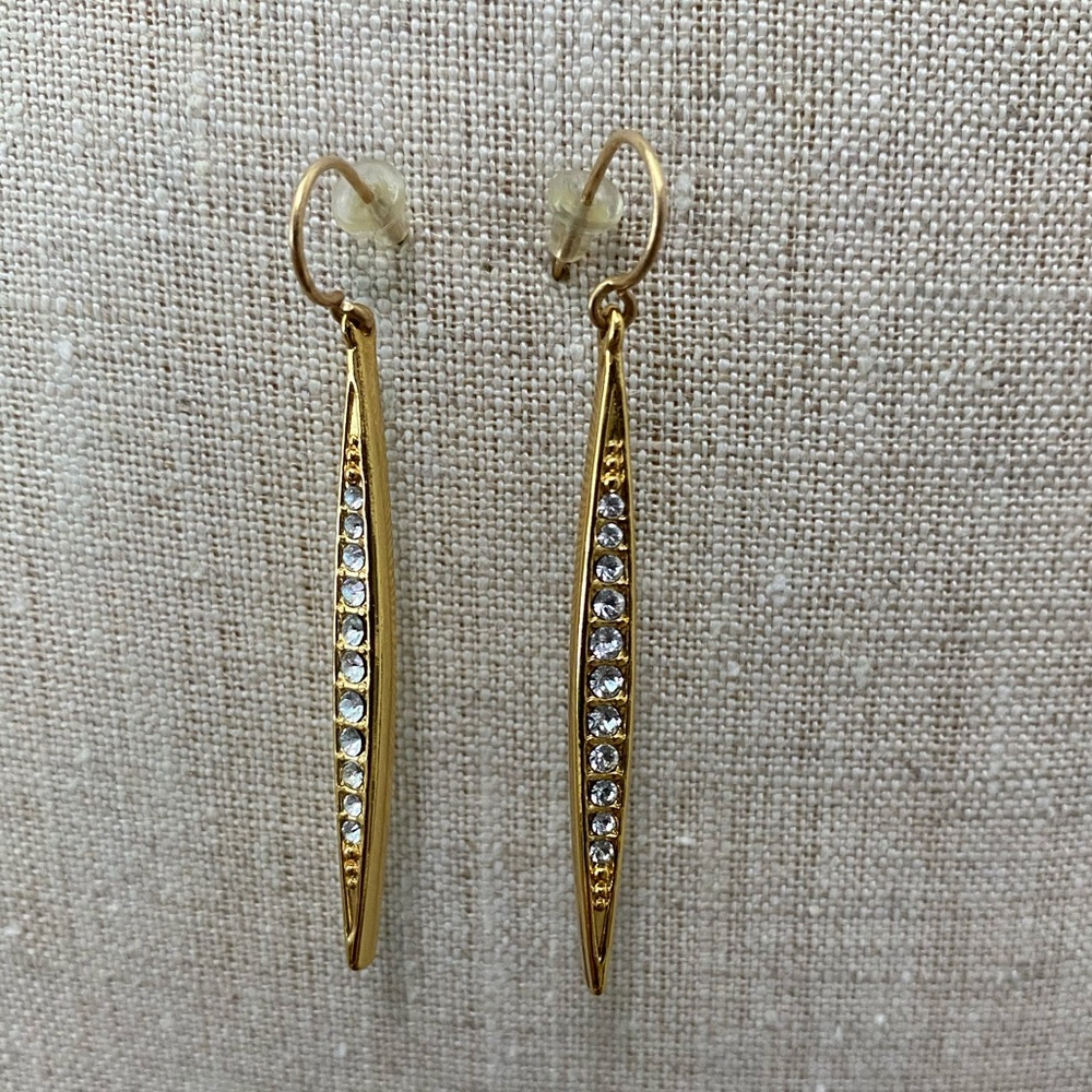 Brighton Gold Earrings with Crystals
